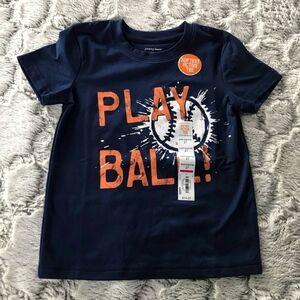 Navy 'Play Ball' Graphic Tee